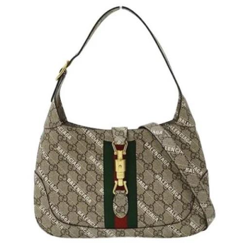 Gucci Vintage Pre-owned Tyg gucci-vskor Brown, Dam