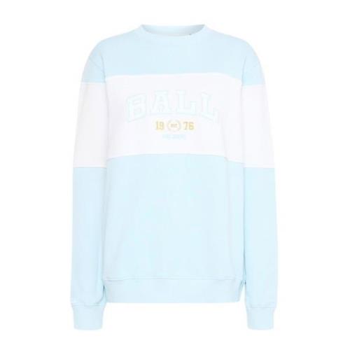 Ball Blå Sweatshirt med Broderat Logotyp Blue, Dam