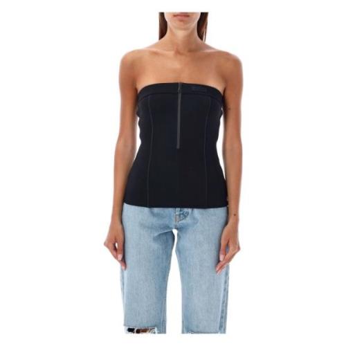 Coperni Svart Öppen Rygg Bustier Topwear Black, Dam