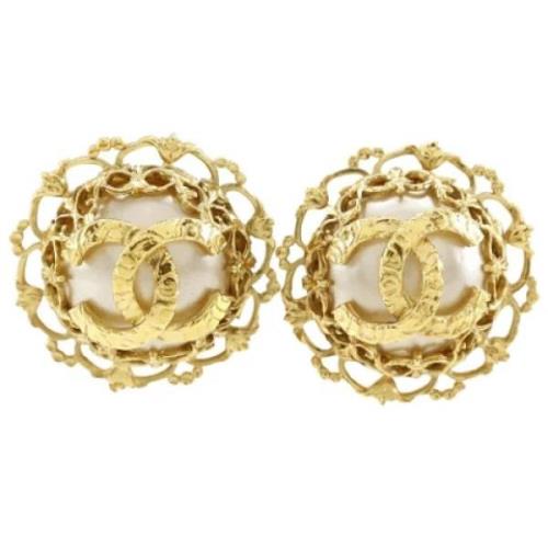 Chanel Vintage Pre-owned Guld chanel-smycken Yellow, Dam