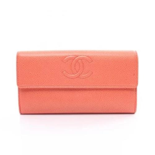 Chanel Vintage Pre-owned Laeder plnbcker Orange, Dam