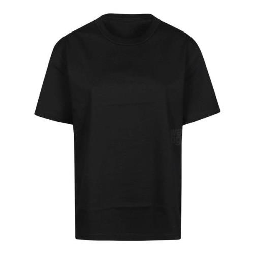 T by Alexander Wang Logo Essential T-Shirt Black, Dam