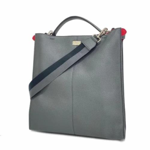 Fendi Vintage Pre-owned Laeder fendi-vskor Gray, Herr