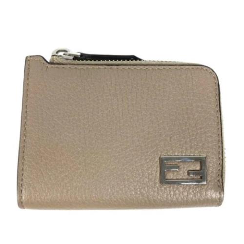 Fendi Vintage Pre-owned Laeder plnbcker Beige, Herr