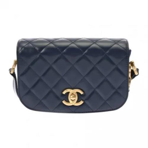 Chanel Vintage Pre-owned Laeder chanel-vskor Blue, Dam