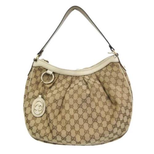 Gucci Vintage Pre-owned Canvas gucci-vskor Brown, Dam