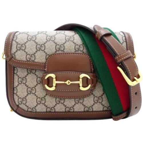 Gucci Vintage Pre-owned Canvas gucci-vskor Brown, Dam