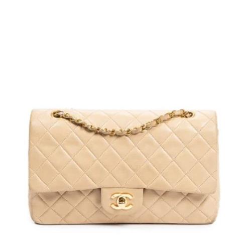 Chanel Vintage Pre-owned Laeder chanel-vskor Beige, Dam