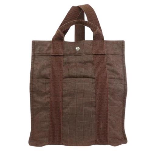 Hermès Vintage Pre-owned Canvas ryggsckar Brown, Dam