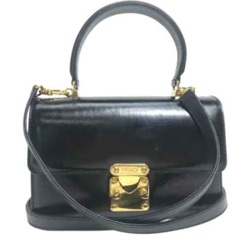 Fendi Vintage Pre-owned Laeder fendi-vskor Black, Dam