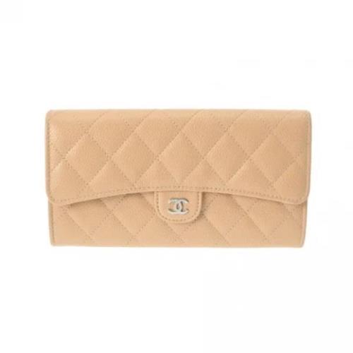 Chanel Vintage Pre-owned Laeder plnbcker Beige, Dam