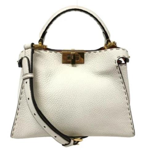 Fendi Vintage Pre-owned Laeder fendi-vskor White, Dam