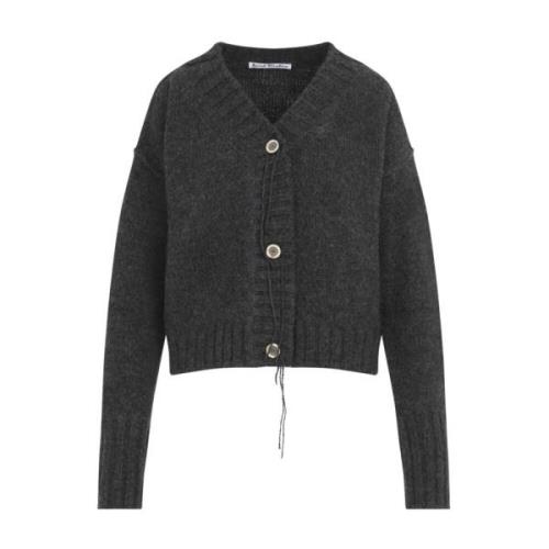 Acne Studios Antracitgrå Cardigan Gray, Dam