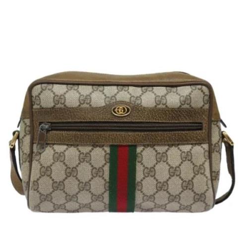 Gucci Vintage Pre-owned Canvas gucci-vskor Beige, Dam