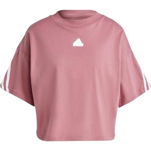 Adidas 3 Stripes Dam Rosa Tee Pink, Dam