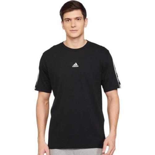 Adidas Svart Logotyp T-shirt Herr Sportkläder Black, Herr