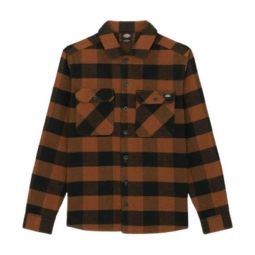 Dickies Sacramento Toffee Skjorta för Män Brown, Herr