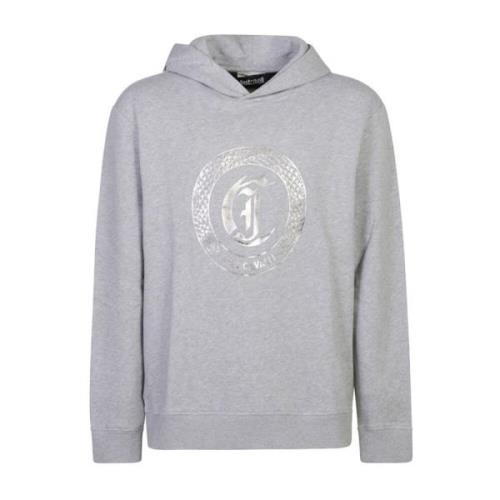 Just Cavalli Grå Sweatshirt Aw24 Herrmode Gray, Herr