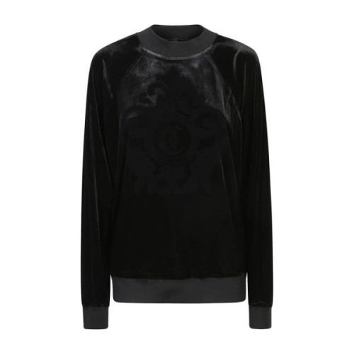 Just Cavalli Svart Sweatshirt för Kvinnor Aw24 Black, Dam