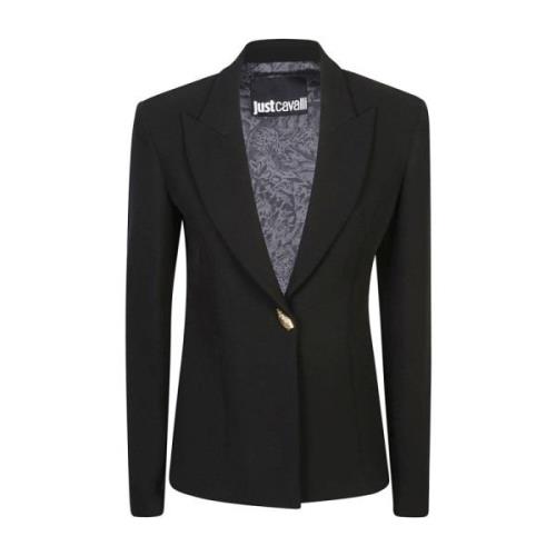 Just Cavalli Svart ytterkläder för kvinnor Aw24 Black, Dam