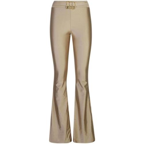 Just Cavalli Beige Leggings för Kvinnor Aw24 Beige, Dam