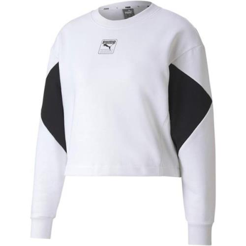 Puma Vit Svart Sweatshirt White, Herr