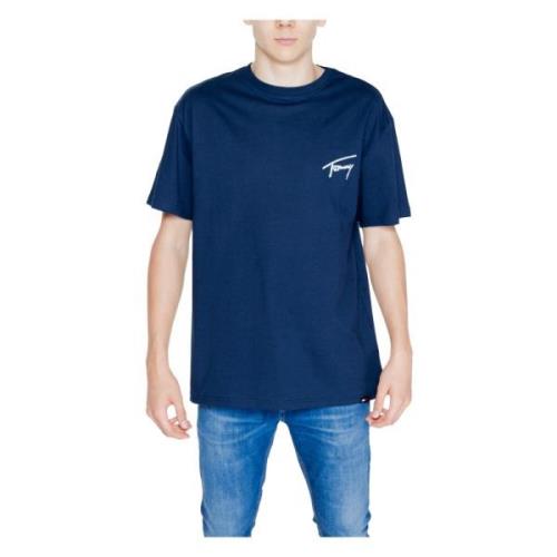 Tommy Hilfiger Blå Tryckt Kortärmad T-shirt Blue, Herr