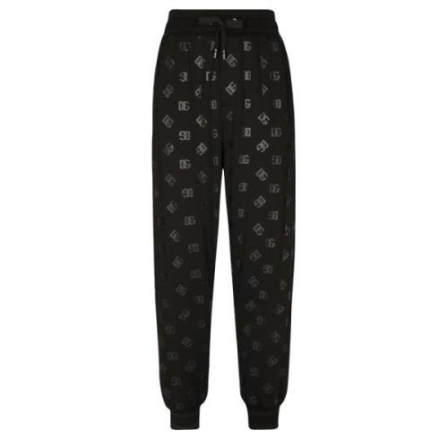 Dolce & Gabbana Slim Fit Casual Trousers Black, Herr