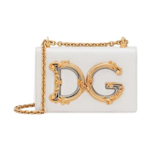 Dolce & Gabbana Stilren axelväska med Bb6498Ao42180001 White, Dam