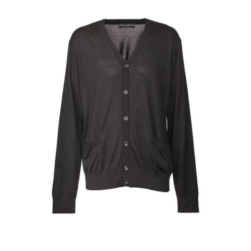 Dolce & Gabbana Stilig Cardigan med Gxv30Zjbsjsn0000 Detalj Black, Her...