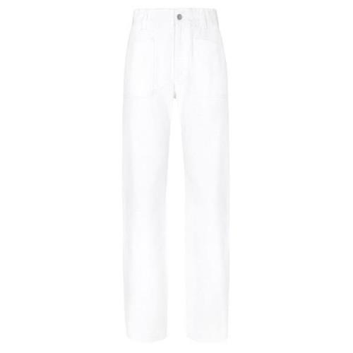 Dolce & Gabbana Klassiska Denim Jeans för Män White, Dam