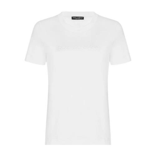 Dolce & Gabbana Casual Bomull T-shirt White, Dam