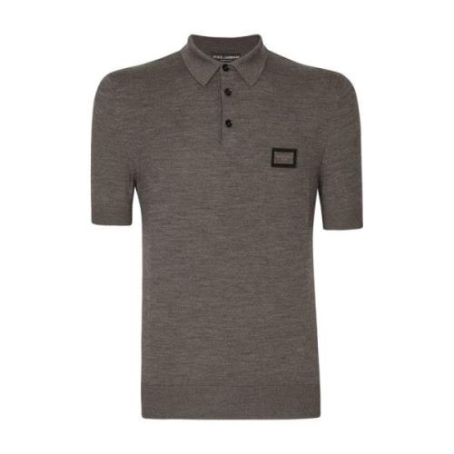 Dolce & Gabbana Klassisk Polo T-Shirt Gray, Herr