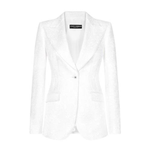 Dolce & Gabbana Stilig Jacka för Män White, Dam