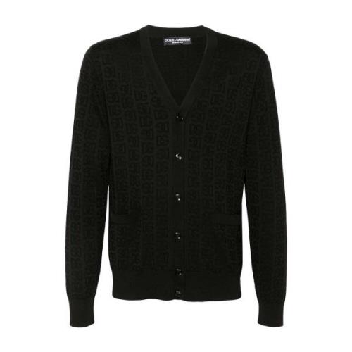 Dolce & Gabbana Stilren Cardigan med Gxv01Tjbsken0000 Black, Herr