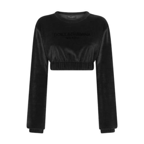 Dolce & Gabbana Casual Sweatshirt F9R30Zgdbzun0000 Black, Dam