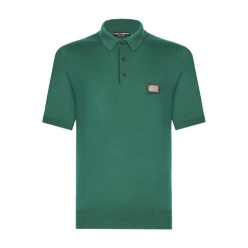 Dolce & Gabbana Casual Polo T-shirt i olika färger Green, Herr