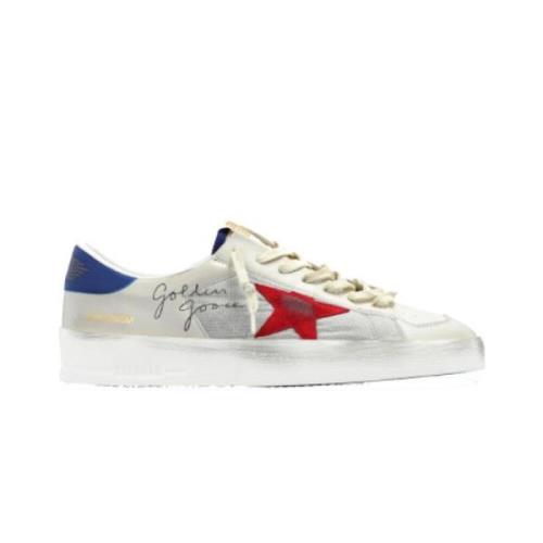 Golden Goose Stardan Sneakers - Röd Stjärna, Blå Baksida Gray, Herr