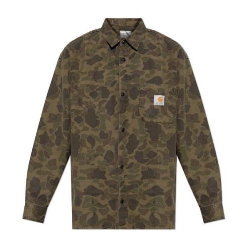 Carhartt Wip Skjorta med moro mönster Green, Unisex