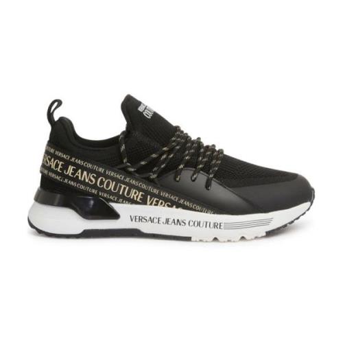 Versace Jeans Couture Svarta Sneakers för Kvinnor Aw24 Black, Dam