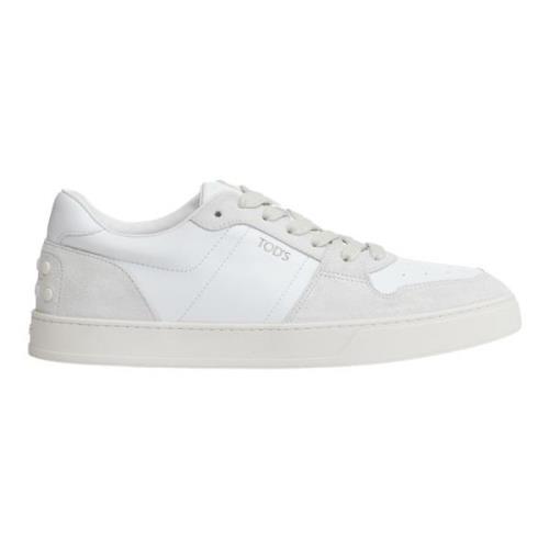 Tod's Vita Lädersneakers Aw24 White, Herr