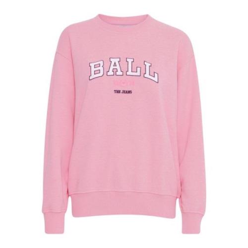 Ball Sportig Sweatshirt med Smart Brodyr Pink, Dam