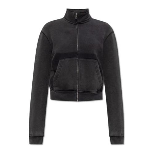 T by Alexander Wang Sweatshirt med vintageeffekt Gray, Dam