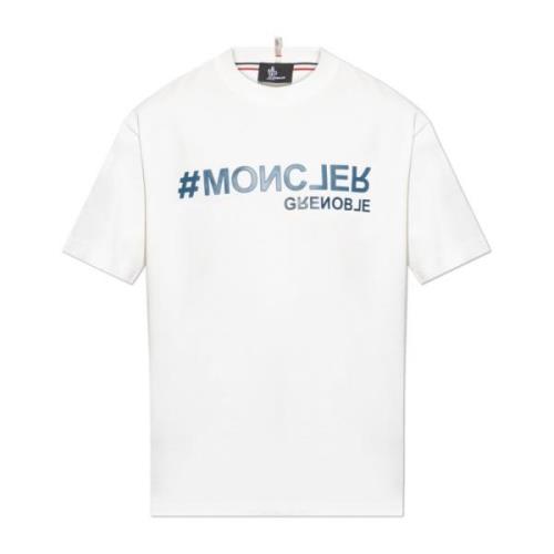 Moncler T-shirt med logotyp White, Herr