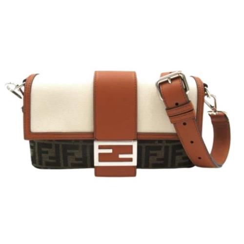 Fendi Vintage Pre-owned Tyg fendi-vskor Brown, Dam