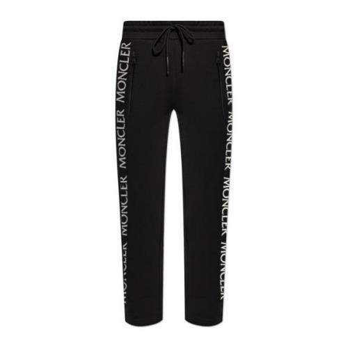 Moncler Sweatpants med logotyp Black, Herr