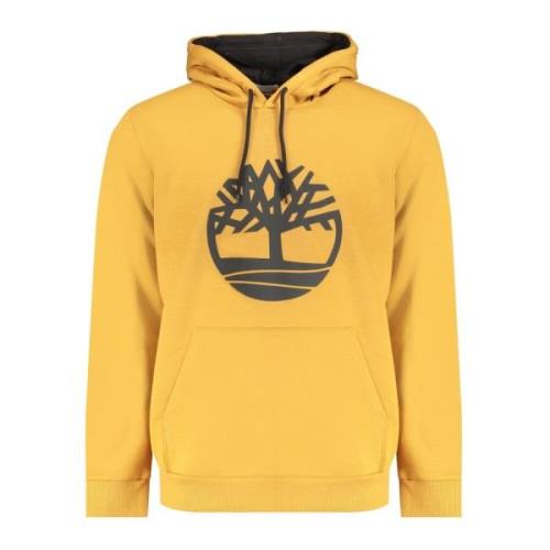 Timberland Brun hoodie med logotyptryck Brown, Herr