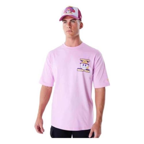 New Era Plats Grafisk Tokyo T-shirt Pink, Herr