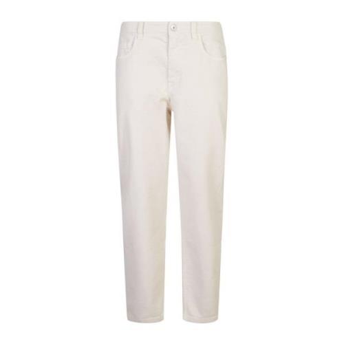 Brunello Cucinelli Vita Byxor för Kvinnor White, Dam