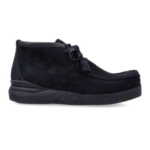 visvim Svarta Stängda Ankelboots Aw24 Black, Herr